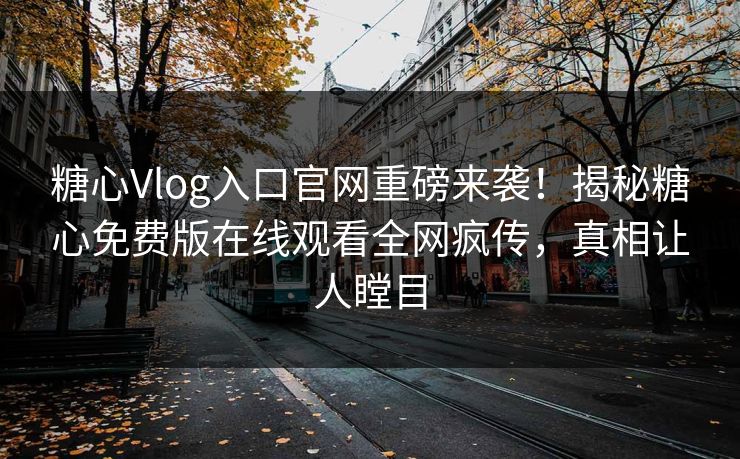 糖心Vlog入口官网重磅来袭！揭秘糖心免费版在线观看全网疯传，真相让人瞠目