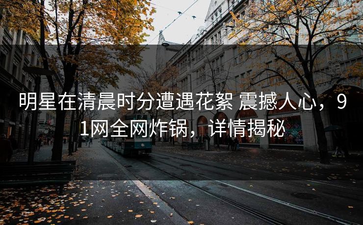 明星在清晨时分遭遇花絮 震撼人心，91网全网炸锅，详情揭秘